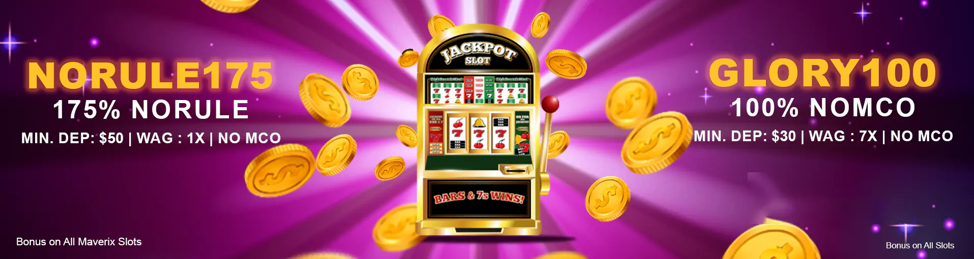 Welcome bonus slider 2